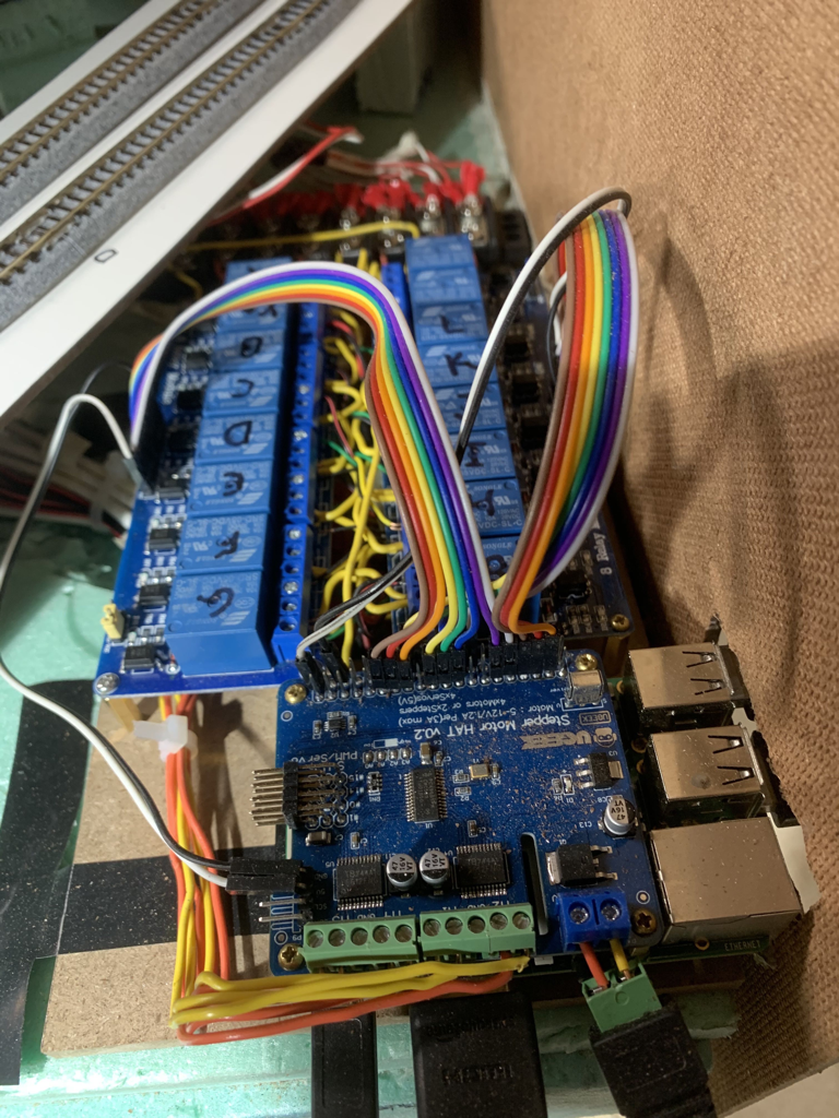 Raspberry Pi, Motor Hat, and Relays